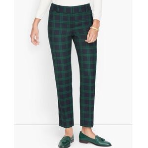 Talbots High Waist Hampshire Dashing Plaid Ankle Pants